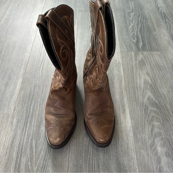 Laredo Womens Bridget Embroidered Round Toe Casual Boots - Brown (Size 9M) - Picture 7 of 8